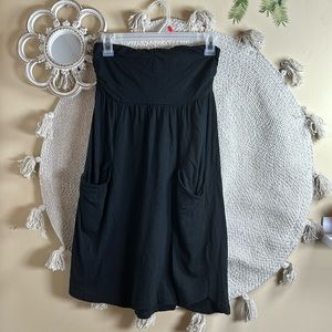 Black express strapless dress